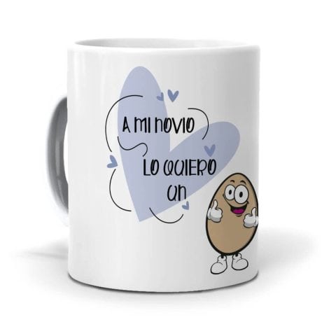 Taza de cerámica AAA de 350 ml con diseño divertido y personalizado para regalar a mi novio.