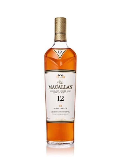 Whisky escocés de malta único de Macallan, envejecido en barricas de roble de Jerez durante 12 años. 40% – 700 ml.