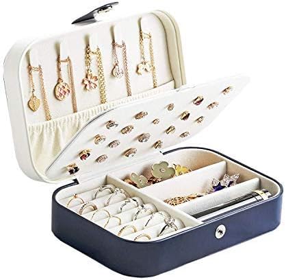 ELEUTH Joyero de Viaje,Joyeros Mujer Organizador,Caja Joyero Pequeño Ideas para Regalo Mujer,Joyero Mujer Niña Jewelry Organizer para Anillos,Aretes,Pendientes,Pulseras y Collares