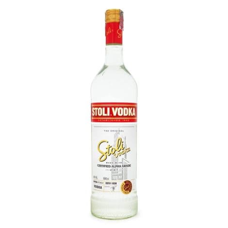 Vodka Stoli. Vodka Premium clásico, suave y tradicional. Ideal para hombres y mujeres. Botella 1L, 40% de alcohol.