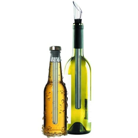 Enfriador de Botellas de Vino y Cerveza – Accesorio de Aireación y Vertido – Idea de Regalo para Navidad o Reyes.