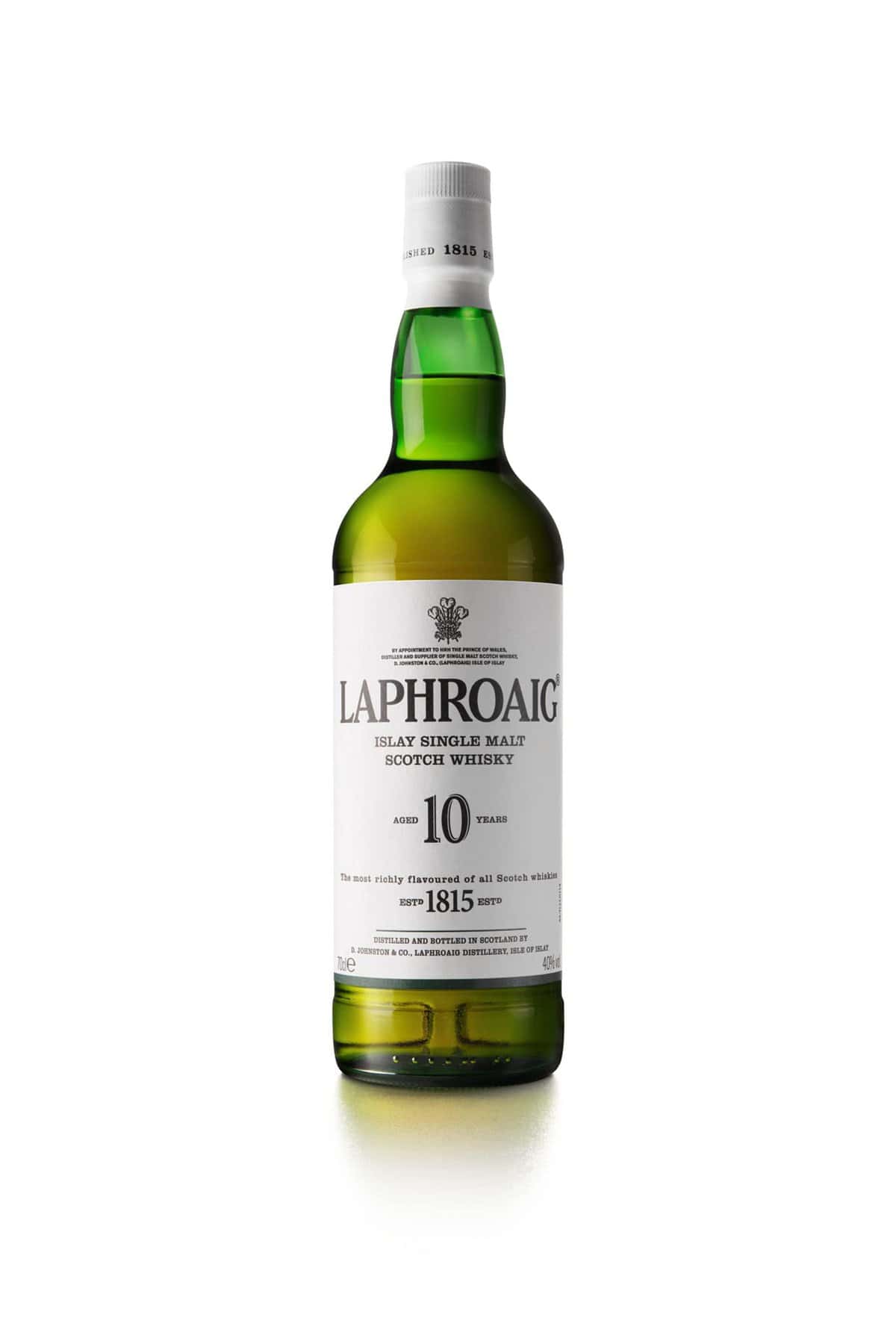 Laphroaig Single Malt Scotch Whisky - Whisky Escoces, 10 Años, 40%, 700 ml