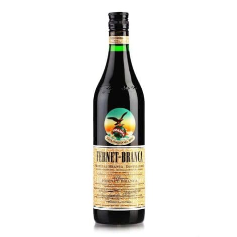 Licor de Hierbas Italiano, FERNET BRANCA, con Sabor Amargo y 39% Volumen de Alcohol – 700 ml.