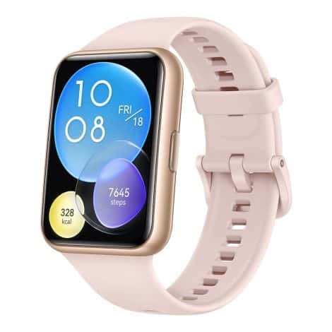 Reloj inteligente HUAWEI Watch Fit 2 con GPS para mujer, llamadas Bluetooth, vida saludable, batería duradera, entrenamientos rápidos, monitorización SpO2, rosa.