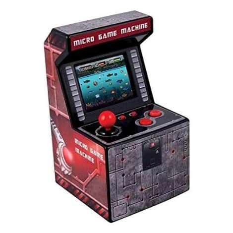 ITAL – Mini Arcade portátil con 250 Juegos para Regalo, diseño Retro (Rojo), ideal para Jóvenes y Adultos