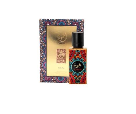 Perfume AJWAD árabe Eau de Parfum mujer, 60 ml, perfecto regalo, fragancia oriental halal con bergamota, jazmín, vainilla y más.