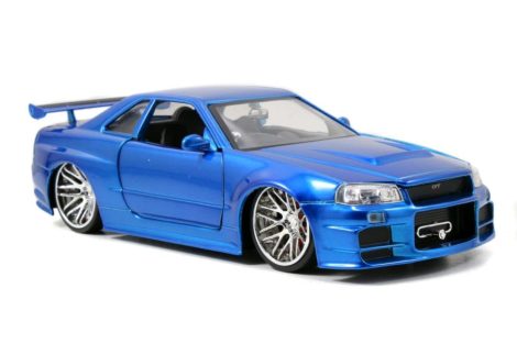 Jada – Modelo a escala del coche de Brian de la película Fast & Furious, 1:24, Nissan Skyline GT-R (R34)  JA97173.