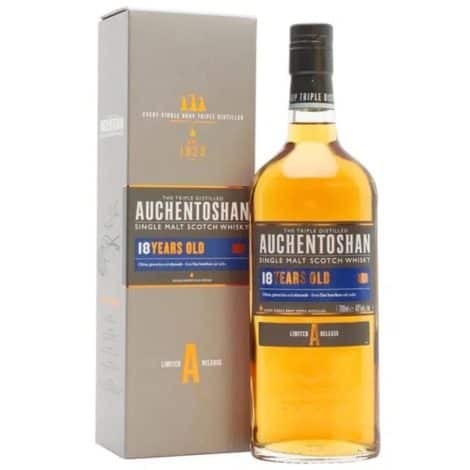 Whisky Escocés de Malta Única Auchentoshan 18 Años, 43% Vol. – Botella 700 ml