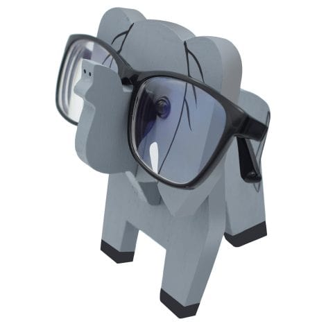 Soporte de madera en 3D para gafas de animales, estante de regalos para oficina en casa con diseño de elefante.