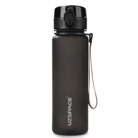 Botella de agua deportiva UZSPACE de 500ml/800ml/1000ml/1.5l, fabricada en Tritan sin BPA. Previene goteos y perfecta para actividades físicas al aire libre.