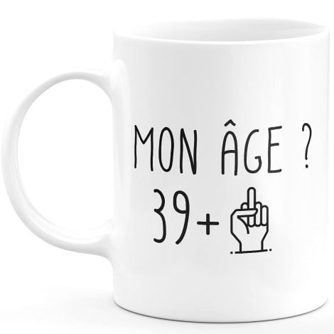 Taza de cumpleaños unisex de cerámica con diseño moderno, ideal para hombres y mujeres.