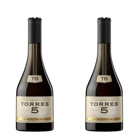 TORRES BRANDY 5 Solera Reserva, Brandy, 70 cl – 700 ml (Pack de 2)Torres Brandy 5 Solera Reserva, Brandy de 70 cl – 700 ml (Pack de 2)