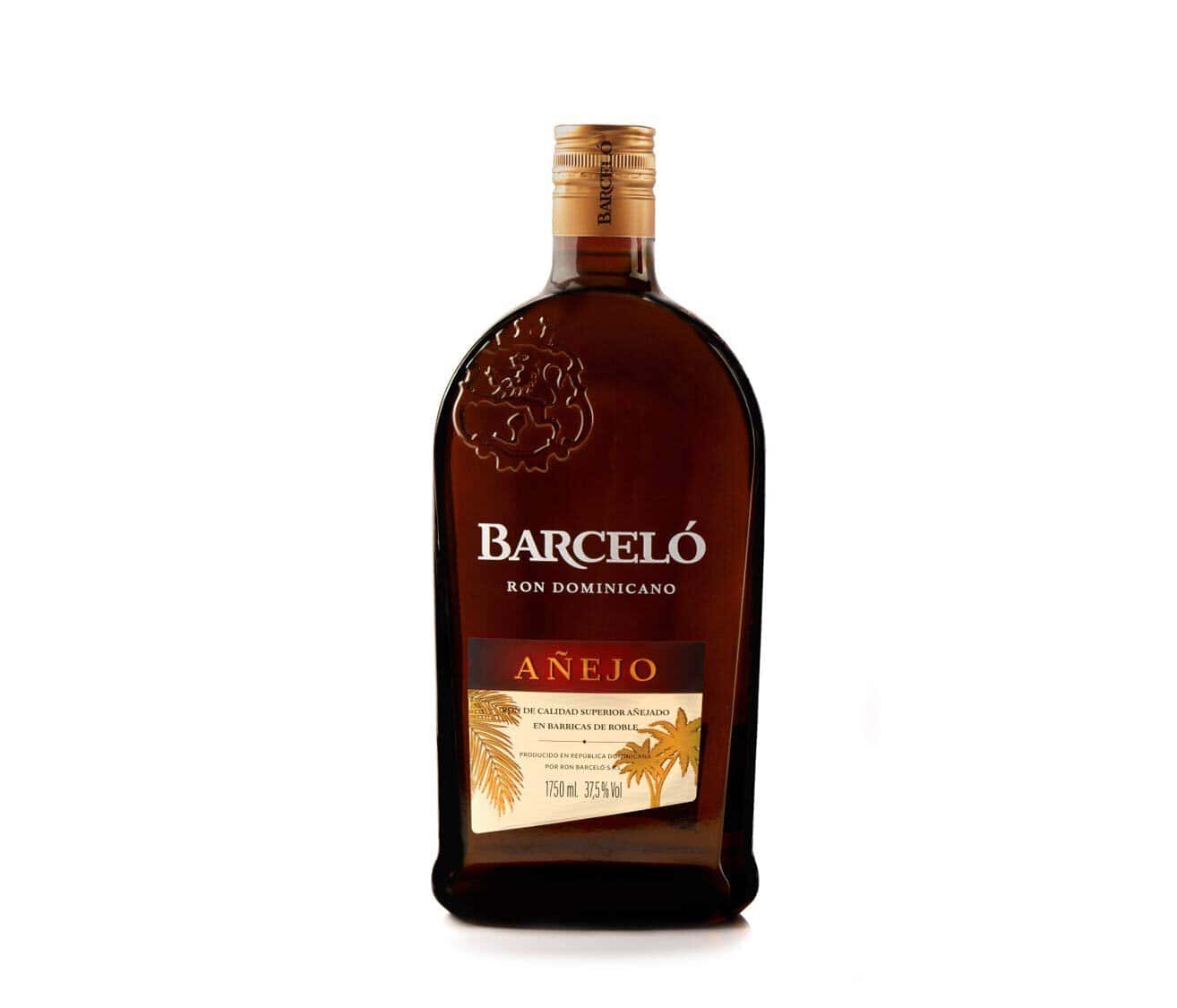 Ron Barceló Añejo, Botella de Ron Dominicano, Añejado en Barricas de Roble, Cereza, 1750 ml