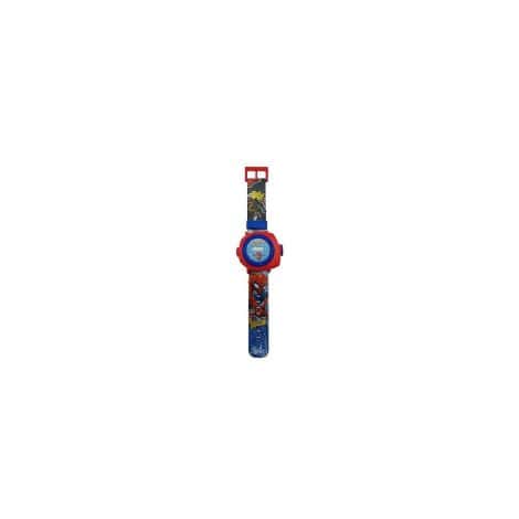 Lexibook Reloj de niños Spider-Man, con proyecciones, correa ajustable, pantalla digital, en rojo y azul.