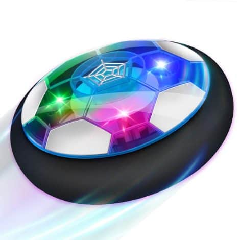 Balón de Fútbol Flotante Recargable con Protectores Suaves y Luces LED, Ideal para Niños de 3 a 12 años, Regalo de Cumpleaños.