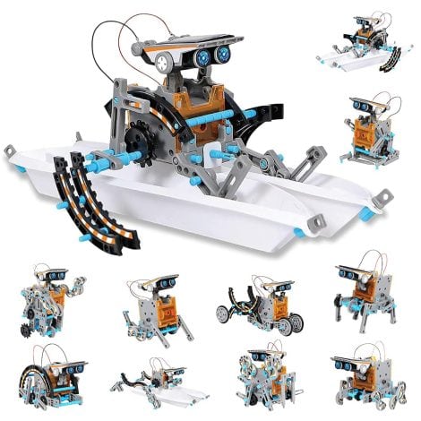 Kit de Juguetes Stem para niños de 8 años con 12 Robots Solares para Aprendizaje de Ciencia y Construcción. ¡Regalo perfecto de Pascua para niños de 8 a 12 años!