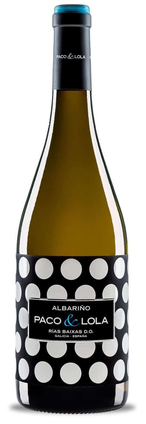 Vino Blanco Albariño de Paco & Lola, botella de 0.75L.