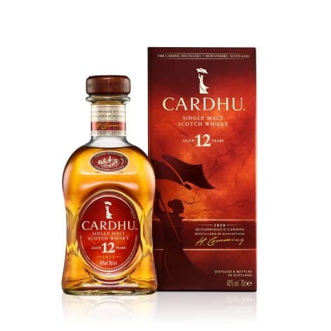 Cardhu 12 años, whisky escocés de malta único, botella de 700 ml.