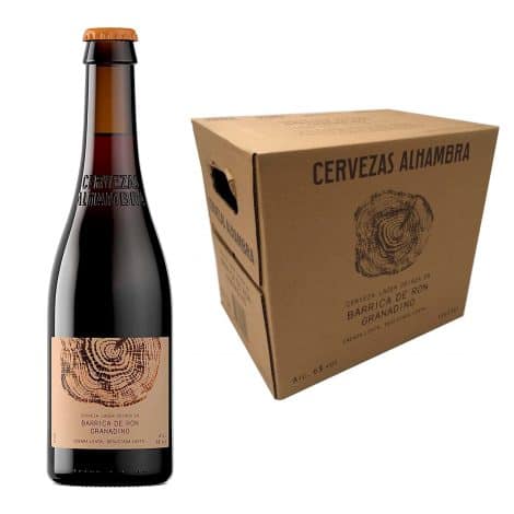 ALHAMBRA – Alhambra Ron Granadino envejecido en barrica, Cerveza, 12 Botellas x 33cl – 6% de Alcohol