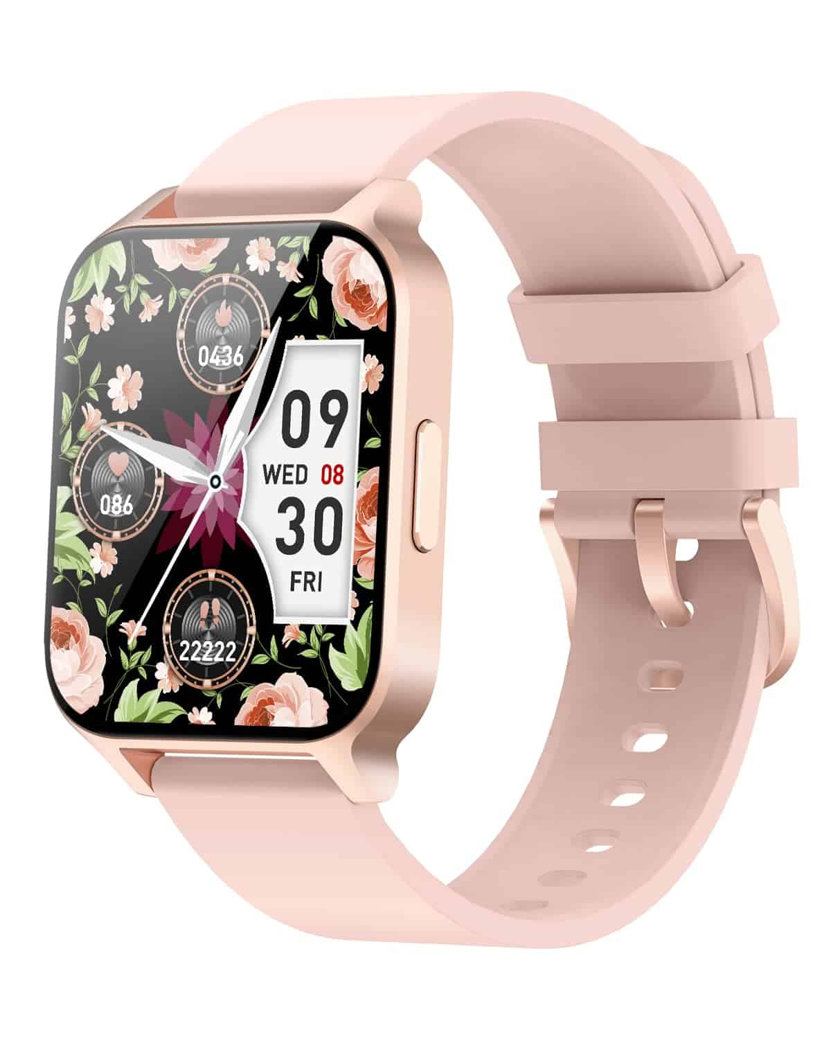 Cloudpoem Smartwatch,Reloj Inteligente Mujer Impermeable IP68 Pulsera Actividad Reloj Deportivo con Pulsómetro Monitor de Sueño Calorías Podómetro para Android iOS (Rosa)