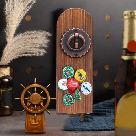 Abrelatas magnético para cerveza, desmontable, personalizado. Regalo perfecto para hombres amantes de la cerveza y decoración de bar. (Destapador de botellas)