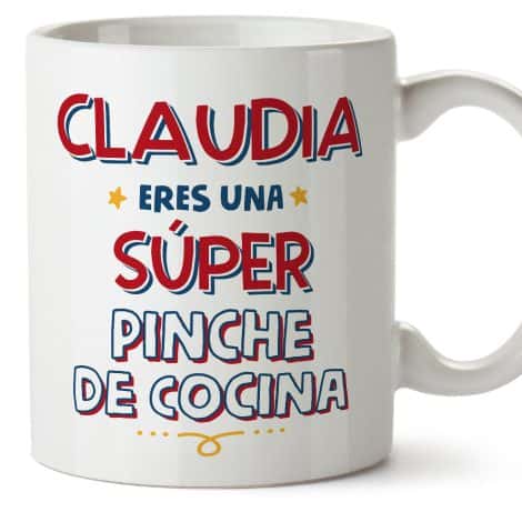 Tazas Personalizadas para Cocinera – En Español – Eres Genial – 11 oz / 330 ml – Regalo Divertido y Original.