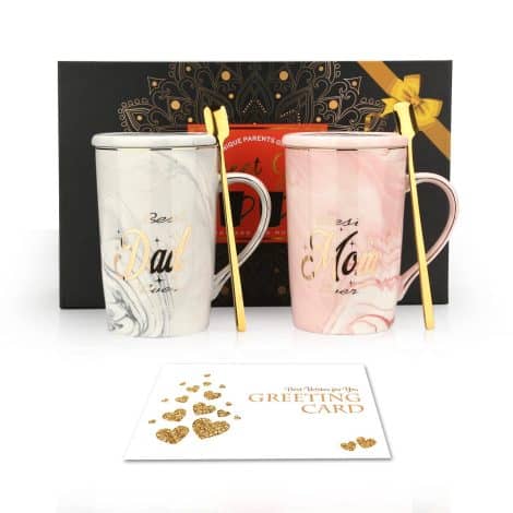 Conjunto de tazas exreizst para futuros padres – Regalos ideales para mujeres embarazadas – Perfectos para Baby Shower, Día de la Madre, Día del Padre y Navidad.