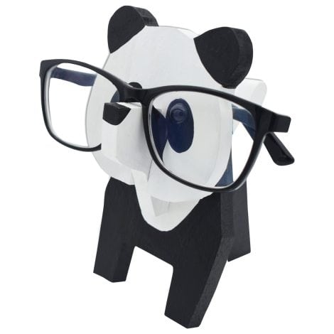 Soporte de madera en 3D para gafas de animales, perfecto para decorar el escritorio de casa. (Panda)