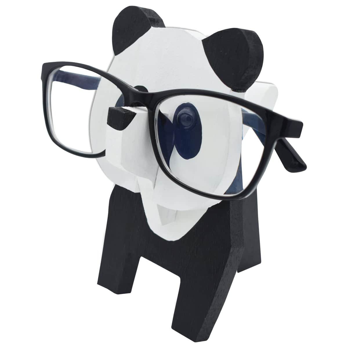 VIPbuy Soporte para gafas de animales, soporte de madera 3D, soporte para gafas de sol, soporte para gafas de sol, soporte para decoración de escritorio en casa para mujeres, adultos (Panda)