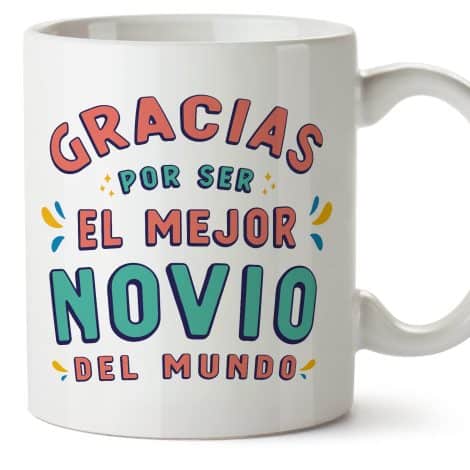 Tazas MUGFFINS para Pareja – En Español – Gracias por ser el mejor – 11 oz / 330 ml – Regalo original y divertido