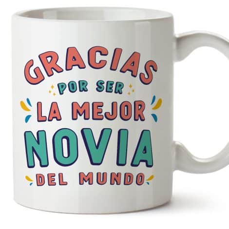 Tazas de MUGFFINS para tu pareja – En español – Agradecimiento por ser el mejor – 11 oz / 330 ml – Regalo original y divertido.