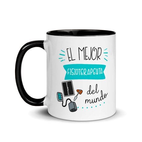 Taza de Desayuno Personalizada para el Mejor Fisioterapeuta del Mundo – Tazas Originales para Regalar a Hombres.