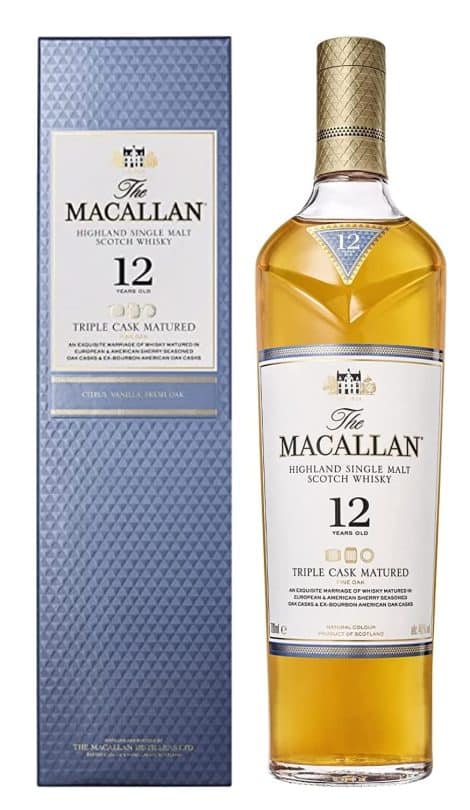 Whisky Escocés Macallan Triple Cask, 12 Años, 40%, 700ml.