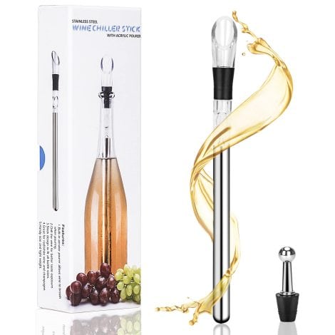 Enfriador de Vino, Enfriador con vertedor, Enfriador de botellas, Accesorios para vino, Regalo de vino para amantes.