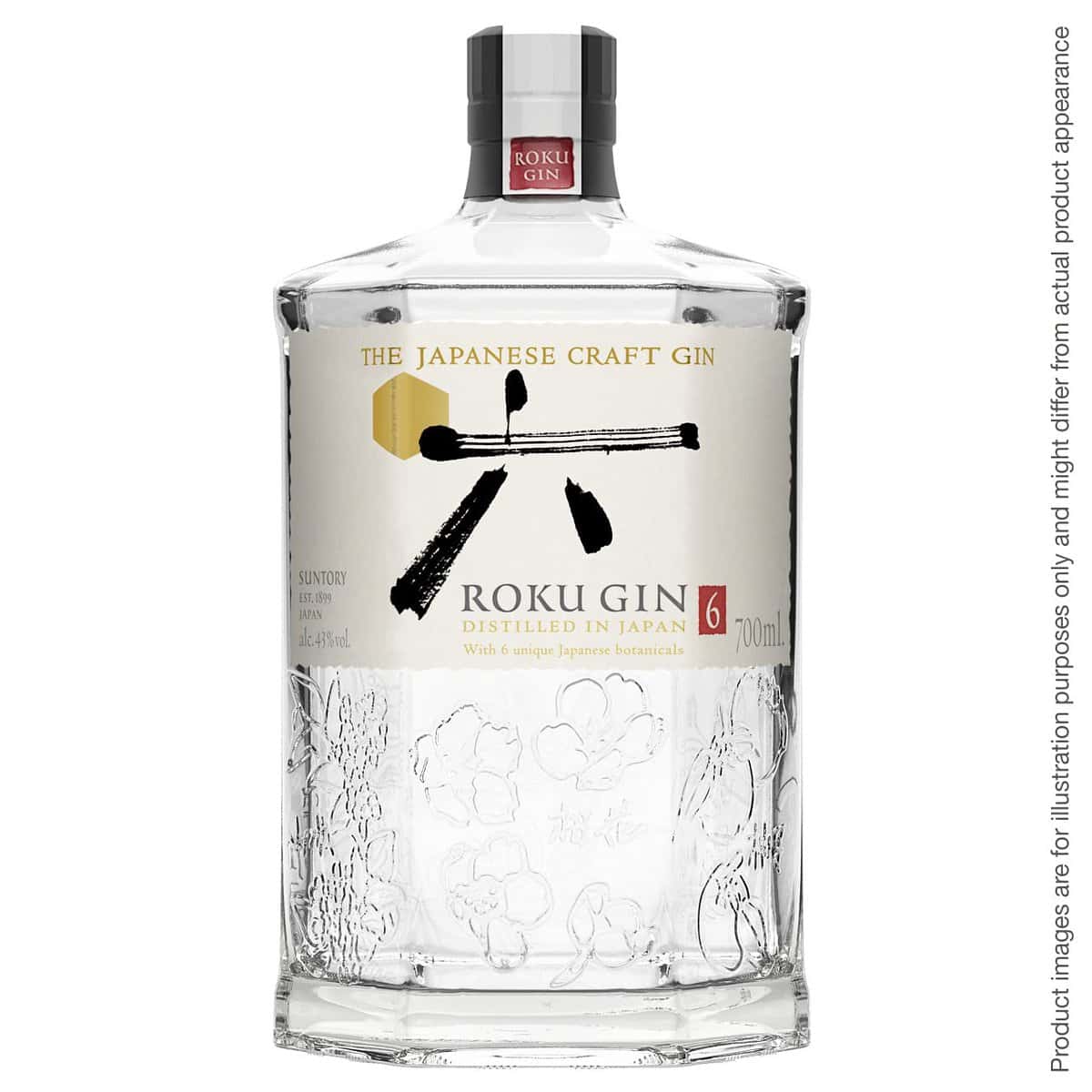 Roku Gin Ginebra Artesanal Japonesa Premium, 43%, 700ml