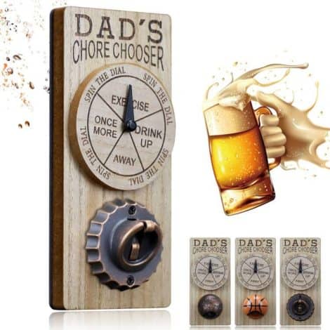 Regalos personalizados para hombres: abrebotellas de pared vintage, magnético y personalizado, ideal para amantes de la cerveza.