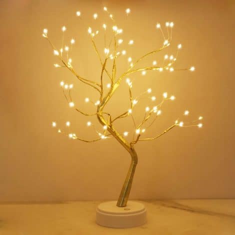 Lámpara LED Decorativa de Árbol, con 108 luces, alambre ajustable. Adorna tu hogar en Navidad, ¡Crea una atmósfera romántica y acogedora!