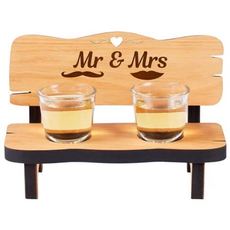 Set de 2 copas para parejas Sr. y Sra. | Originales regalos para parejas | Original regalo de pareja | Ideas para regalo de novios