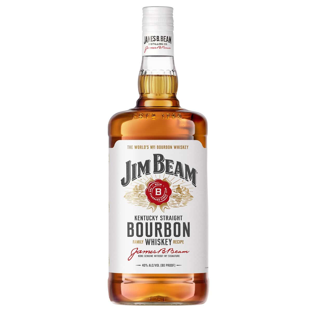 Jim Beam Kentucky Straight Bourbon Whisky, 40% 1750ml