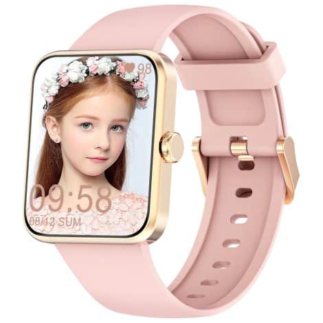 Reloj Inteligente Blackview, Mujer – Oxímetro (SpO2), Calorías, Podómetro, Sueño, Pulsómetro, Pantalla Grande 1,52″, Smartwatch Niña compatible con Android e iOS.