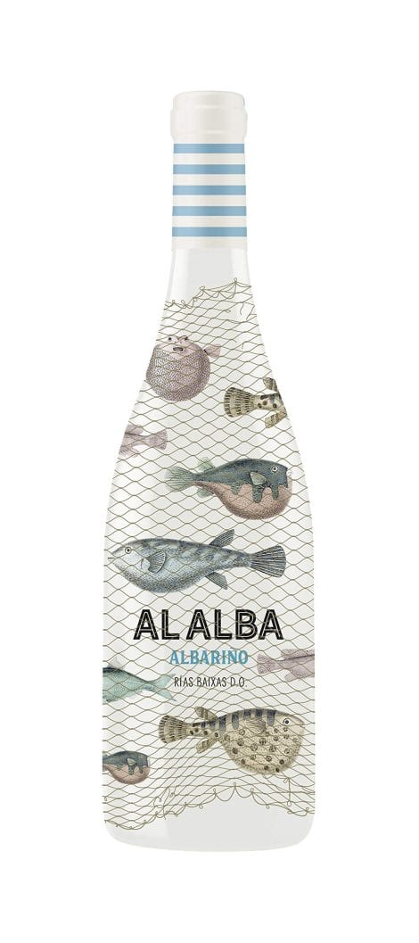 Vino blanco Alalba de Martín Códax, variedad albariño, en botella de 750 ml.