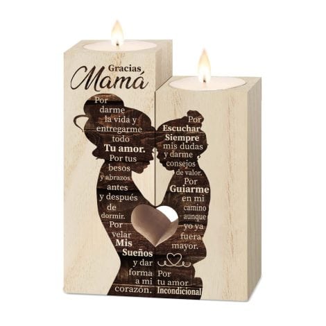 Objeto decorativo de madera para regalo de cumpleaños, día de la madre o cualquier ocasión.