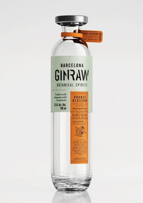 GINRAW Azahar Ginebra Premium: Crea los mejores cócteles con nuestra ginebra premium elaborada con botánicos naturales y flor de azahar.