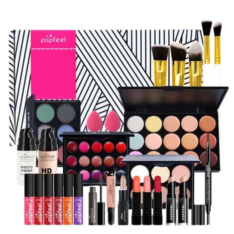 Set de Maquillaje CHSEEO: Paleta de sombras de ojos y kit de maquillaje para mujeres y niñas, en caja de regalo cosmética.