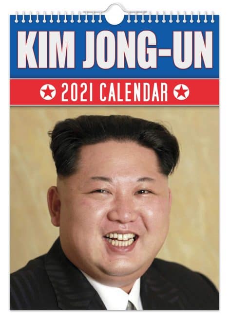 Calendario 2021 de Kim Jong-Un para colgar en la pared // Divertido / Peculiar / Navidad / Cumpleaños / Regalo / Novedad / Humor / Amigo invisible / Año / Oficina