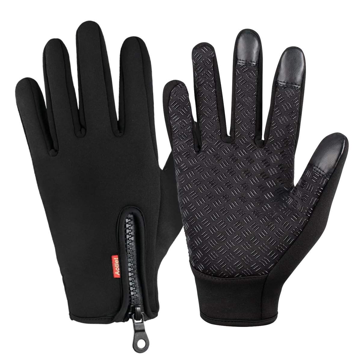 Aotlet Guantes Invierno Hombre Mujer Guantes Termicos para frio moto ciclismo running bici gym para movil Tactiles Regalos Originales para Hombre Mujer Amigo Invisible Navidad Adolescentes Madres Padre