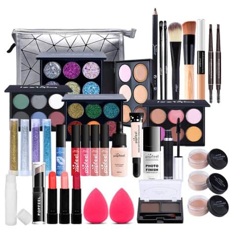 Juego de Maquillaje Profesional con 37 Piezas, Todo en Uno, Perfecto Regalo para Mujeres y Niñas.