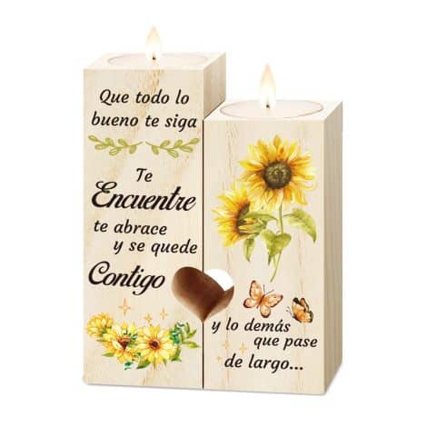 Regalos únicos para mujer, regalo de cumpleaños, candelabro, regalo para amiga, madre y hermana.