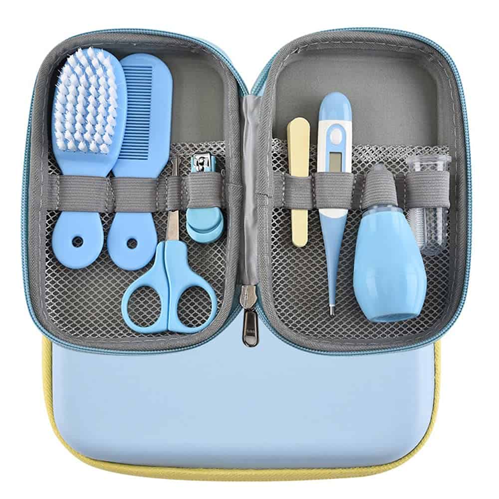 Set Para Cuidado Del Bebé, RoseFlower 8 piezas kit Aseo Bebé Recien Nacido Higiene - Bebé Kit de Cuidado de Salud Seguro Infantil Enfermera Diaria Herramienta para el Uso Diario, Regalos para Bebes