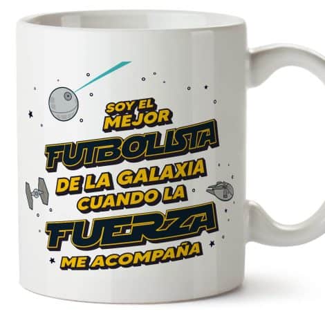 Tazas de Fútbolista para hombre – En Español – Increíble Cuando la Fuerza está conmigo – 11 oz / 330 ml – Regalo original y divertido.